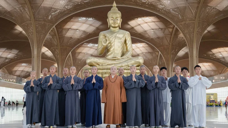 少林僧团抵达柬埔寨 将参加柬中综合武术节