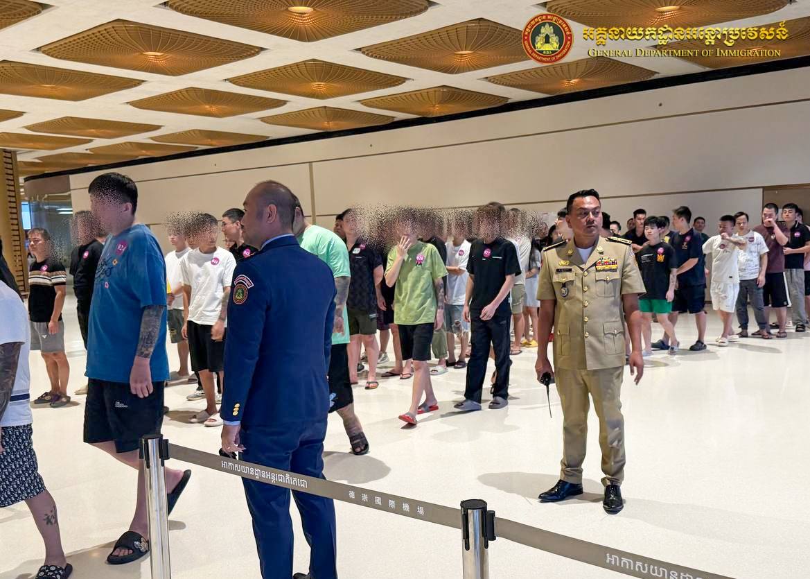 柬移民局遣返173名涉诈中国籍人员