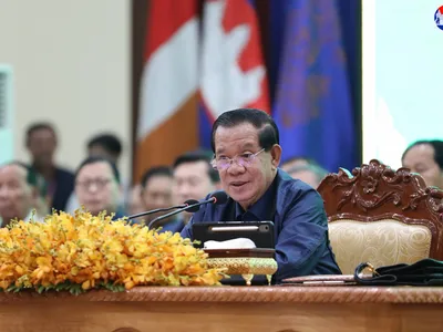 洪森亲王敦促地方官员继续加大力度打击电诈！ 