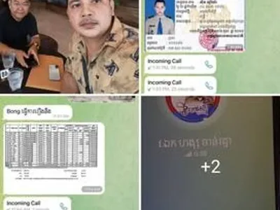 柬埔寨一名警察被开除