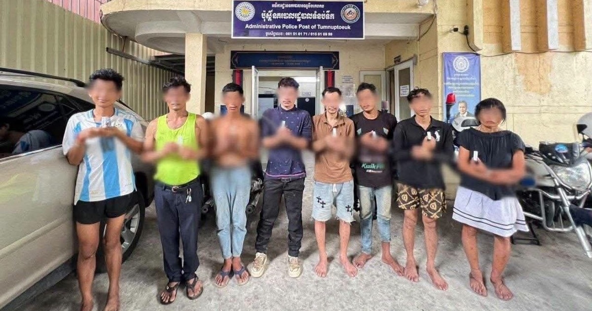 涉嫌吸毒，金边8名男女被捕！