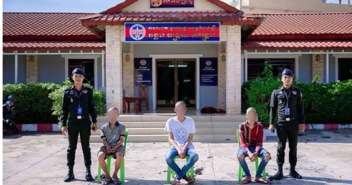 马路上演飞车特技，柬埔寨3名青少年被捕！