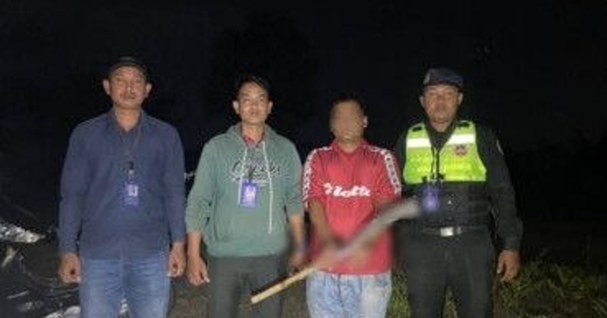 涉嫌持刀追砍亲弟弟，柬埔寨一男子被捕！