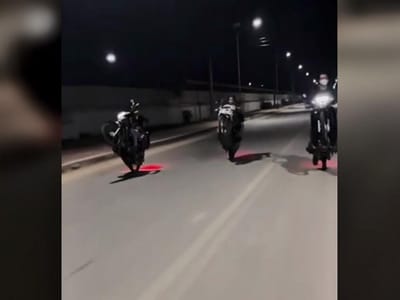 柬埔寨实居省宪兵抓获3名当街飙车滋事青年