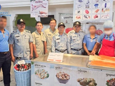 以鳟鱼冒充三文鱼误导消费者 柬知名生鲜店遭罚