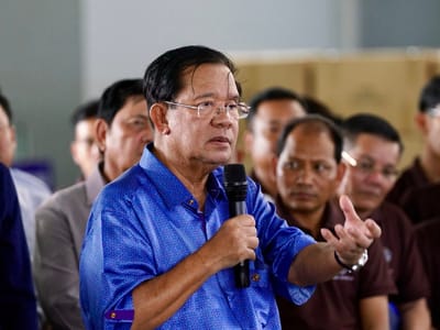 洪森亲王：将继续支持政府生产国防相关物资