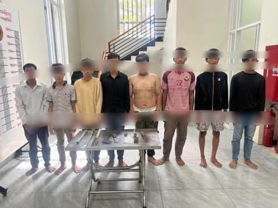 金边8名不良青少年被捕！