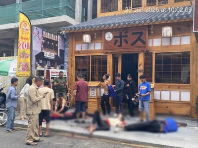 金边一日本餐厅发生空调爆炸，致3人受伤！