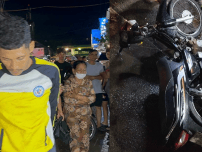 金边抢匪抢手机后逃逸途中出车祸，被警方抓获