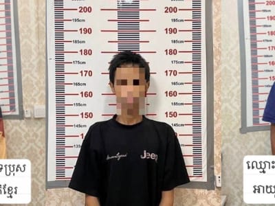 涉嫌偷窃摩托车，金边3名惯犯被捕！