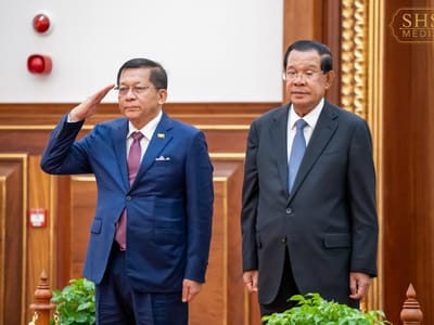 缅甸总统敏昂莱结束访柬行程，对双边合作前景充满信心