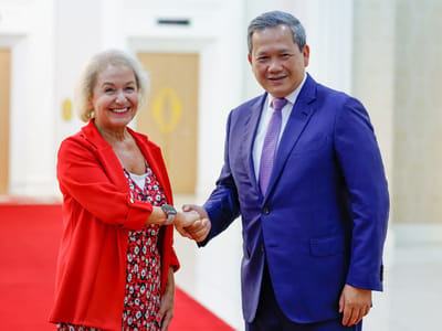 柬埔寨首相洪玛奈会见英国印太地区事务大臣