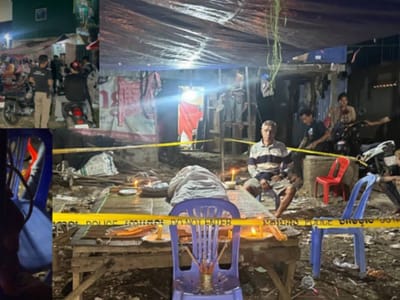 金边一名男子遭嫌犯连刺多刀，送医后不治身亡