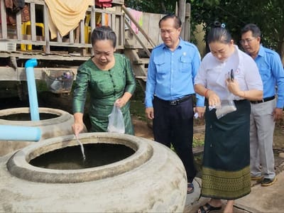 桔井省政府推进登革热防治工作：投放杀孑孓药并喷洒灭蚊剂