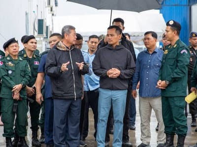 柬内政部长亲自带队视察已被捣毁电诈窝点！