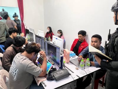 波贝市警方排查6处地点，查获一起网络诈骗窝点