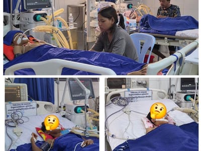 昨日坤塔帕花儿童医院接诊逾五千名儿童