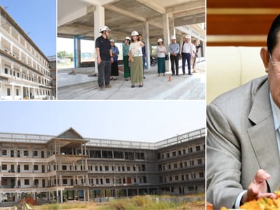 洪森：为贫困女大学生兴建的宿舍即将完工