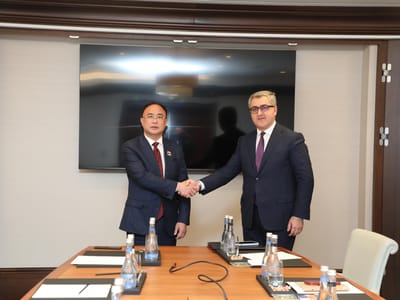 陈丰明率代表团与阿塞拜疆投资促进机构商讨加强经贸合作