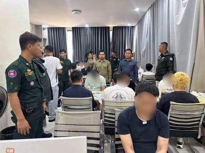 西港警方捣毁一电诈窝点，37名嫌犯落网