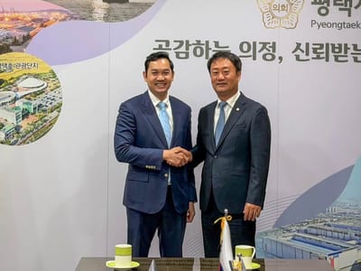 柬埔寨驻韩大使与平泽市议会议长会谈 旨在加强双边经贸与教育合作
