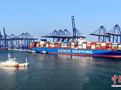 （活力中国）大船纷至 海南洋浦港连接东盟更紧密