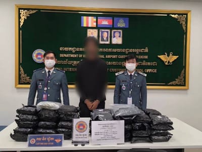 柬埔寨破获一起跨国毒品走私案，查获逾79公斤毒品