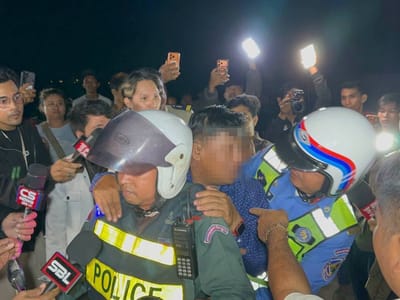 贡布省一女警官在金边遭车祸身亡 肇事酒驾司机企图逃逸被群众拦截