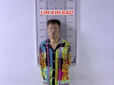 西港一中国男子驾车连撞多车 警方依法开枪击穿轮胎截获嫌犯