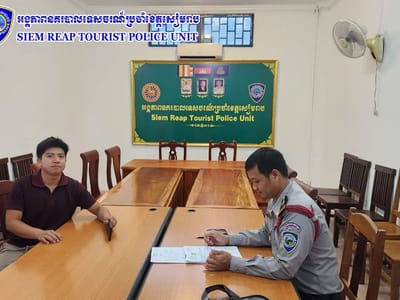 暹粒酒吧街一外国游客手机遗失！当局通过GPS定位成功寻回