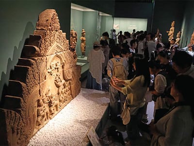 逾130件柬埔寨珍贵文物亮相山西，展现古代高棉文明千年风华