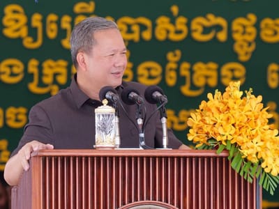 洪玛奈首相：柬埔寨边境道路建设项目已完成95%