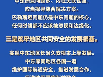 习言道｜谈及中东局势，习近平提出四点倡议