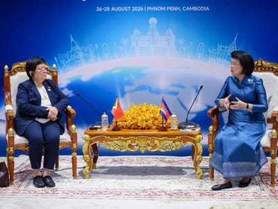 柬埔寨国会主席会见东帝汶国会主席，共话和平与发展