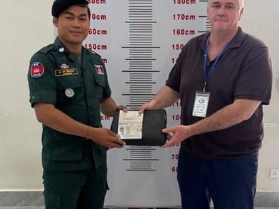 金边飞车抢劫外籍人士案告破：26岁嫌疑人落网