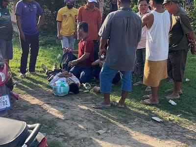 柴桢省一村长之子骑摩托车上学途中遭遇交通事故身亡