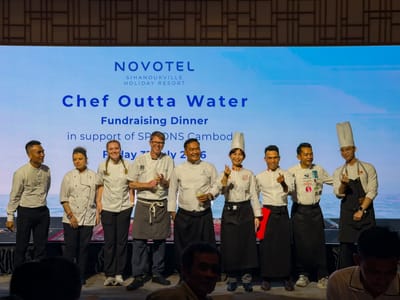 “Chef Outta Water”慈善晚宴圆满收官 倾力支持柬埔寨酒店业青年人才发展