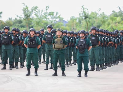 柬埔寨国家警察总署总监苏通视察并慰问柏威夏省边防部队 - 图片3