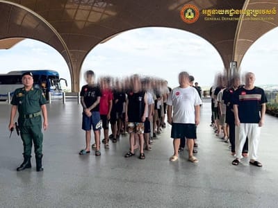 涉网络诈骗 156名中国人被柬埔寨驱逐出境