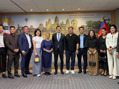 柬驻韩使馆与四家柬企举行会谈，推动柬埔寨对韩出口贸易