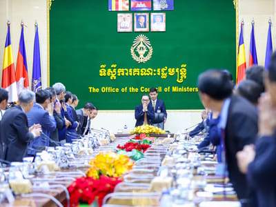 柬埔寨常务副首相翁赛维索主持召开法律理事会工作总结会议
