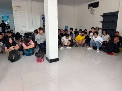 波贝市多处电诈窝点被突袭，100多名嫌疑人被捕！