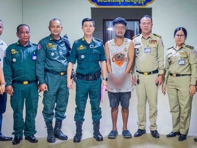 追查10年终落网！柬埔寨一名涉嫌人口贩运的男子被捕