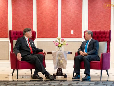 洪玛奈首相会见美国副国务卿与泰国总理
