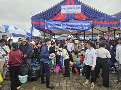 柬埔寨当局在亡人节期间推广禁毒应用以保障民众安全