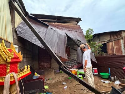 强风暴雨致3个村8所房屋受损