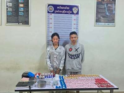 波贝警方突击涉毒窝点，印尼籍男子与柬籍女友落网