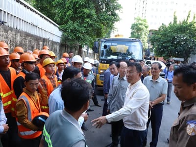 金边市持续推进排水系统清理工作，本轮覆盖万景岗区