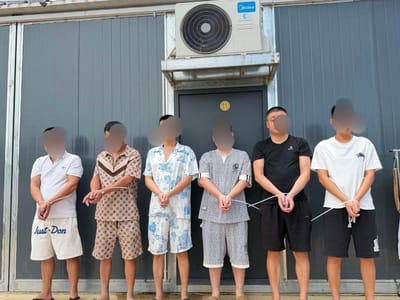 巴域市22名中国人涉嫌电诈被抓！