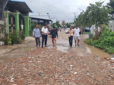 干拉省森宝布市当局责令混凝土公司修复受损道路